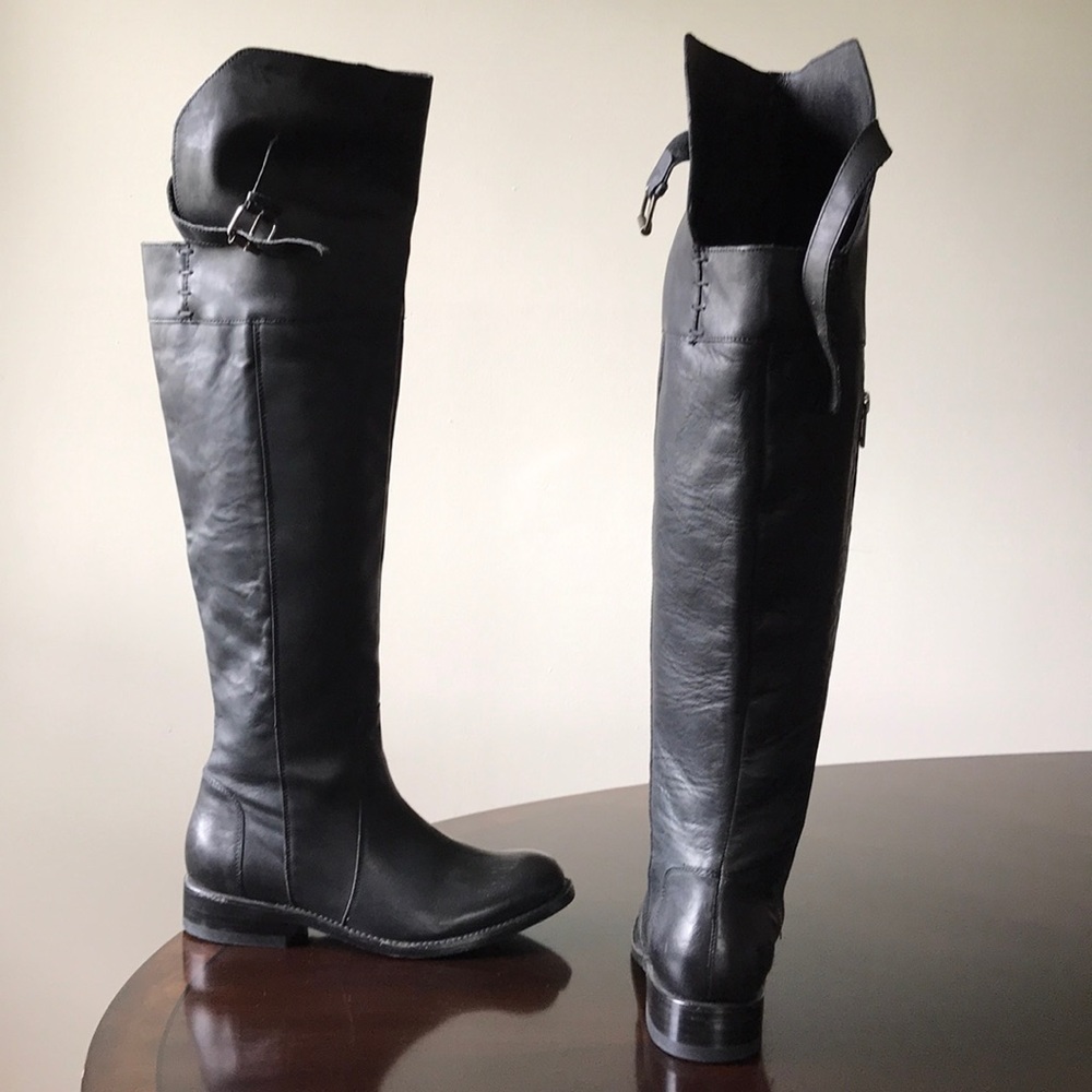 Dolce Vita Black over the Knee 6M Leather Boots - Picture 5 of 8